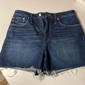 Madewell curvy high rise denim shorts
